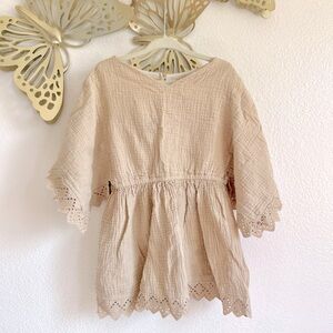 Rylee + Cru Muslin Eyelet Coverup Dress